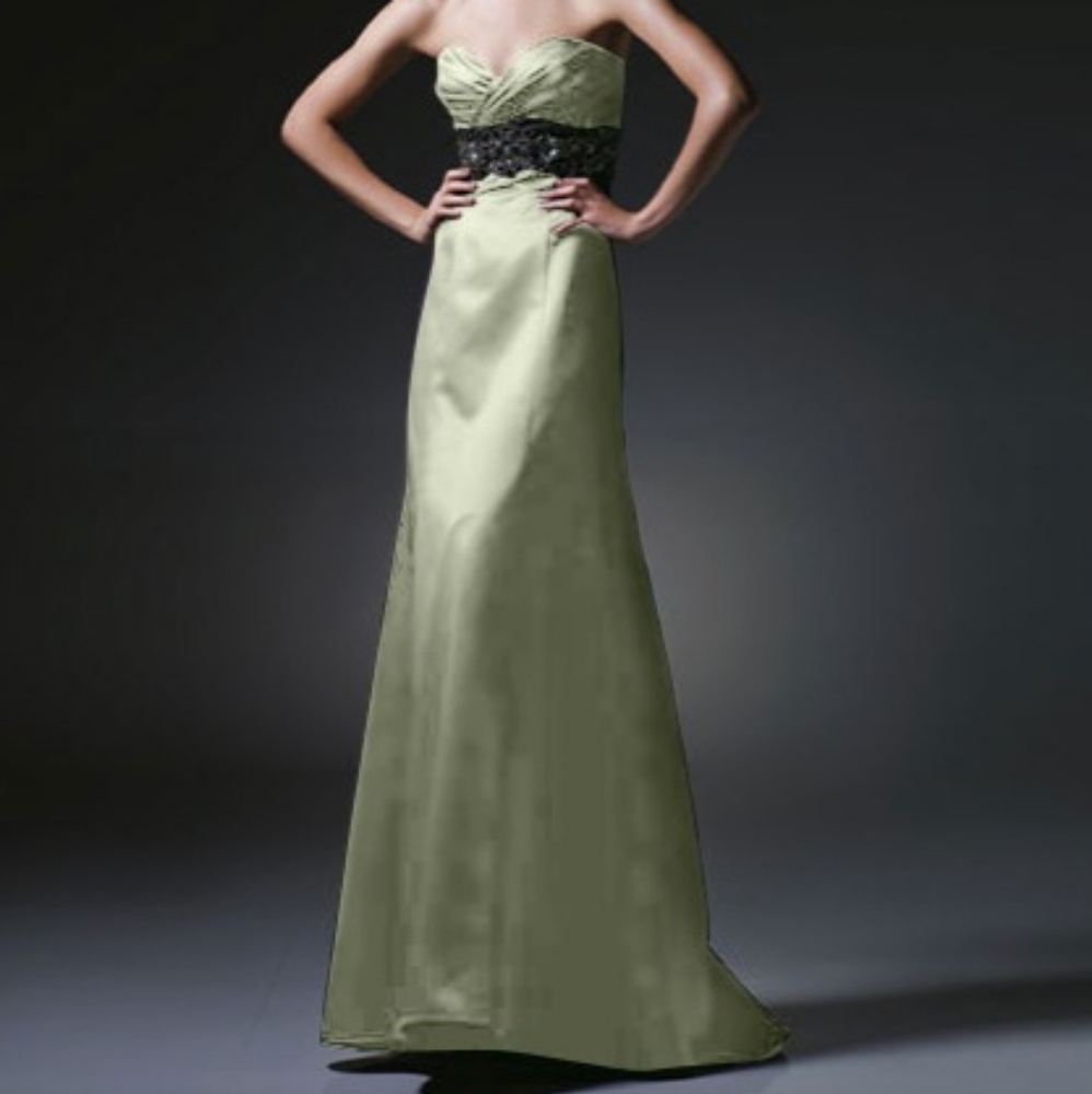 LOVE by Enzoani Sz 16 Style A18 Color Apple Strapless Gown Retail Over $400